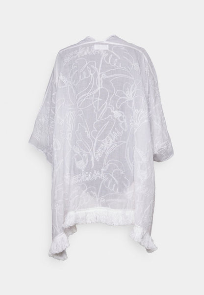 Desigual KAFTAN FLOWER CLARA - Cape - White