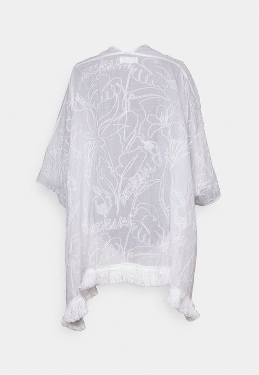 Desigual KAFTAN FLOWER CLARA - Cape - White