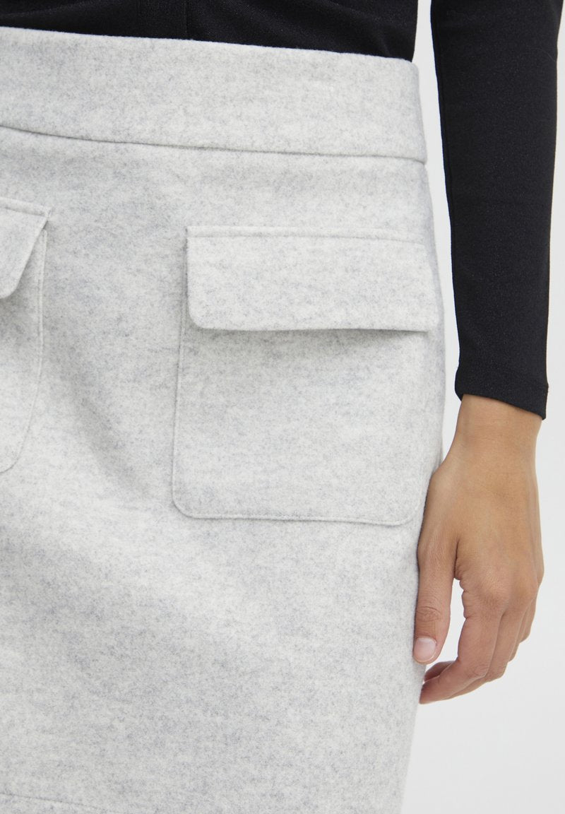 B.young DASION - A-Linien-Rock - Light Grey Melange