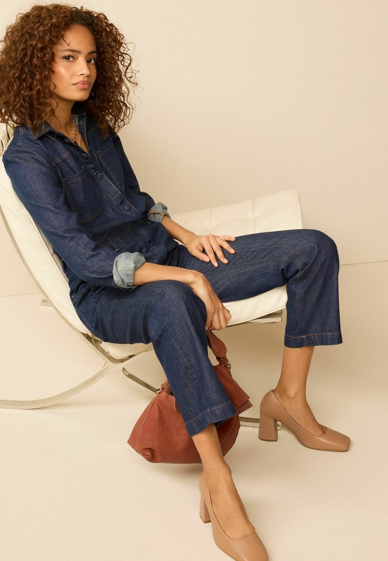 Next BUTTON THROUGH STANDARD - Jumpsuit - Blue