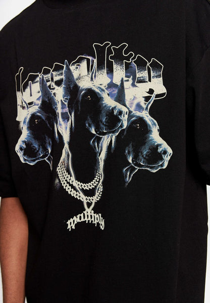  OVERSIZE DOGS - T-Shirt Print - Black