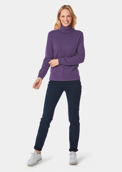 GOLDNER Strickpullover - Lila