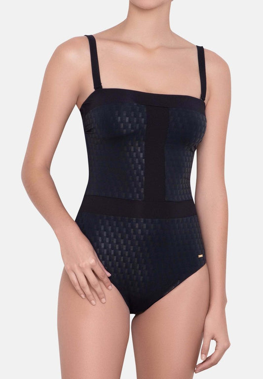 STRAPLESS ONE-PIECE ESTELLE - Badeanzug - Black