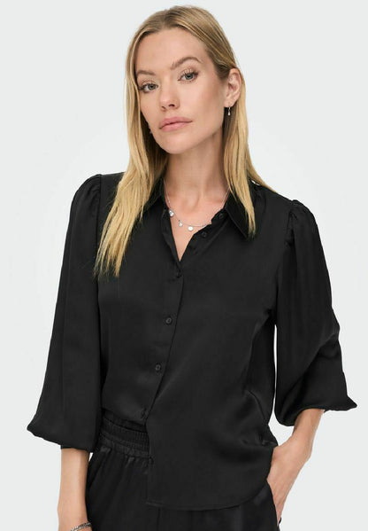 ONLY LANGARM - Hemdbluse - Black