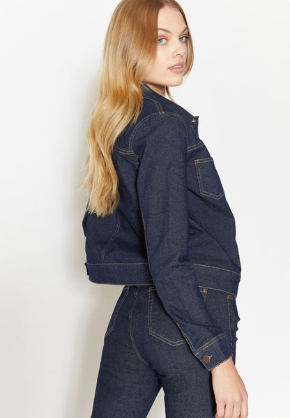 Angels JEANSJACKE 'CASUAL JACKET' MIT ZIERNÄHTEN - Jeansjacke - Dunkelblau