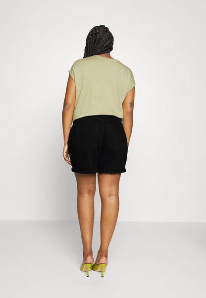  NMSMILEY CURVE - Shorts - Black