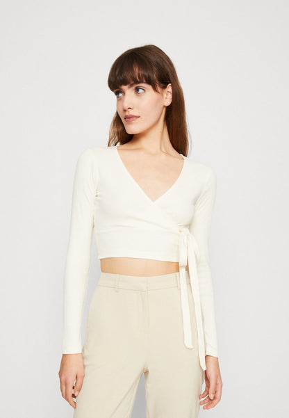 Even&Odd Langarmshirt - Off-white