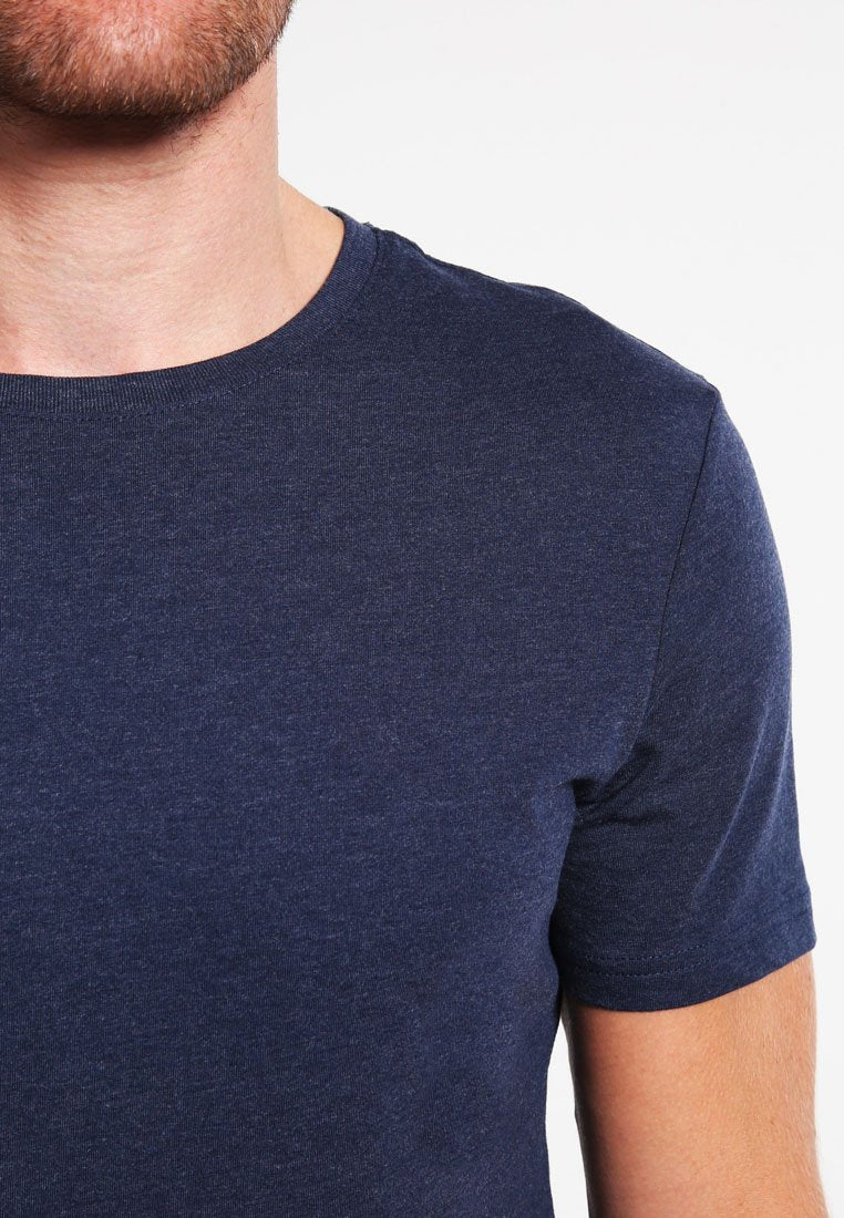 Pier One T-Shirt Basic - Dark Blue Melange