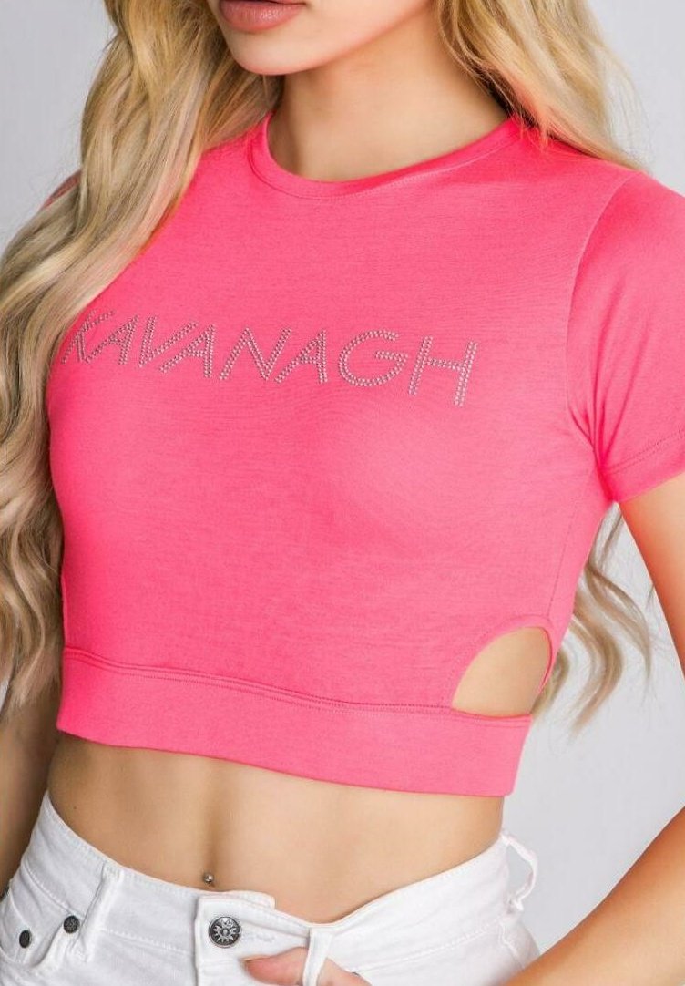  CRYSTAL - T-Shirt Print - Neon Pink