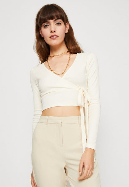 Even&Odd Langarmshirt - Off-white