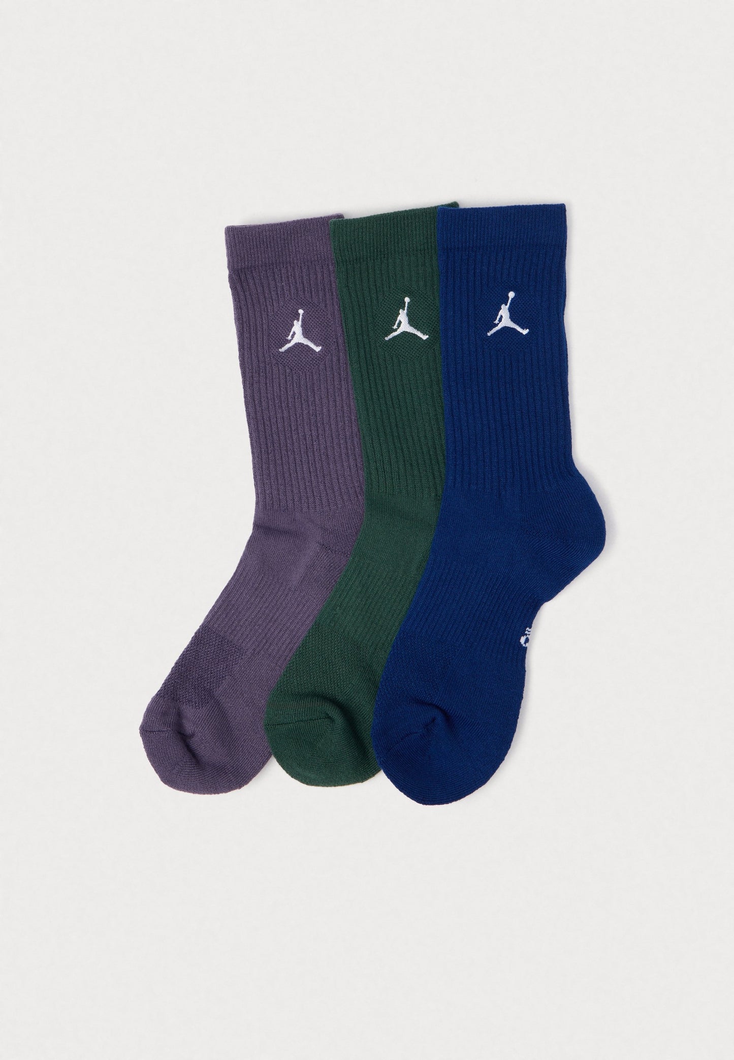 Jordan EVERYDAY CUSH CREW 3 PACK UNISEX - Sports Socks - Medium Khaki/iron Grey/starfish/white