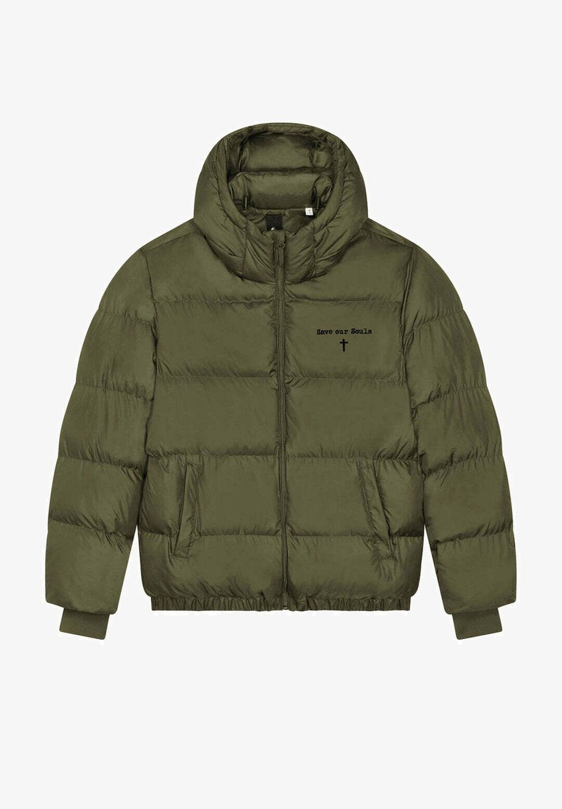  SAVE ARE SOULS EMBROIDERY PUFFER - Winterjacke - Black